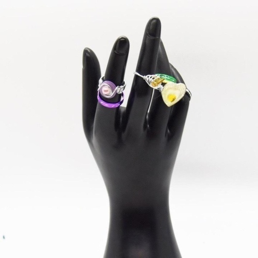 Colored Ring Set - Picture 3 of 4
